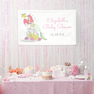 The Little Mermaid Girl Baby Shower Banner