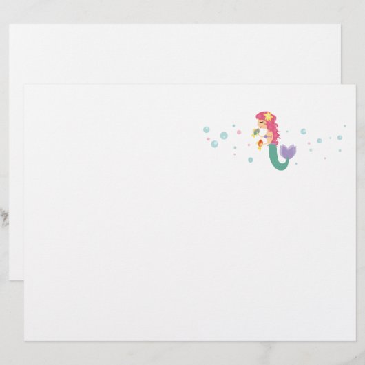 The Little Mermaid Letterhead (Front/Back)