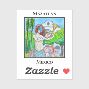 The Little Mermaid of Plazuela Machado Sticker