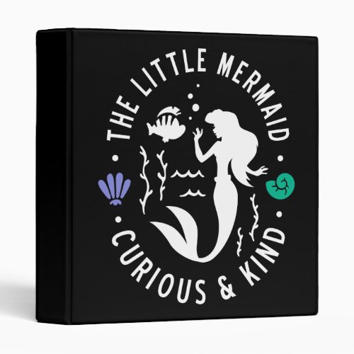 The Little Mermaid Outline Curious  Kind 3 Ring Binder