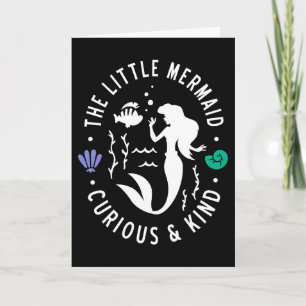 The Little Mermaid Outline "Curious & Kind" Card