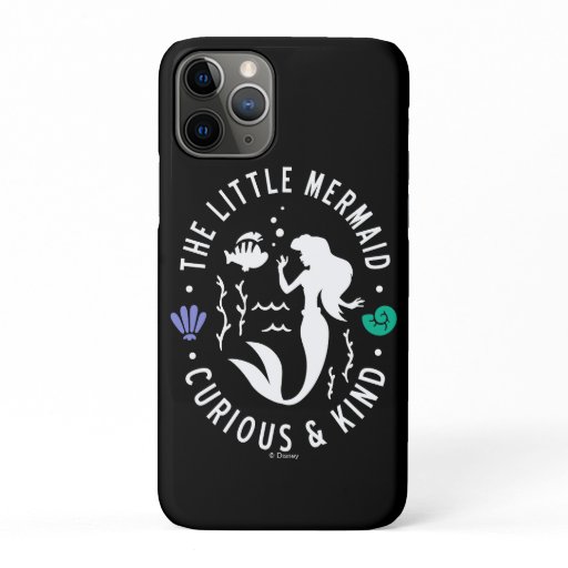 The Little Mermaid Outline "Curious & Kind" iPhone 11 Pro Case