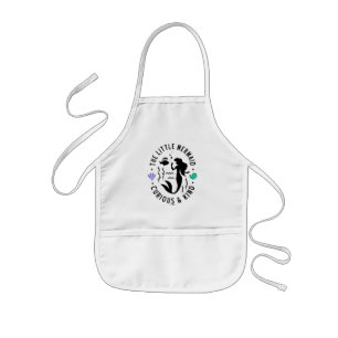 The Little Mermaid Outline "Curious & Kind" Kids' Apron