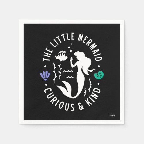 The Little Mermaid Outline Curious  Kind Napkins