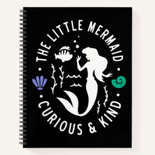 The Little Mermaid Outline "Curious & Kind" Notebook