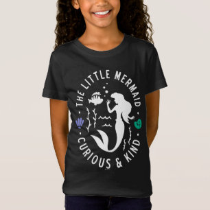 The Little Mermaid Outline "Curious & Kind" T-Shirt