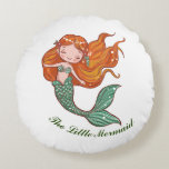 The Little Mermaid Round Pillow