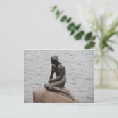 The Little Mermaid Statue Copenhagen Denmark Postcard (Standing Front)