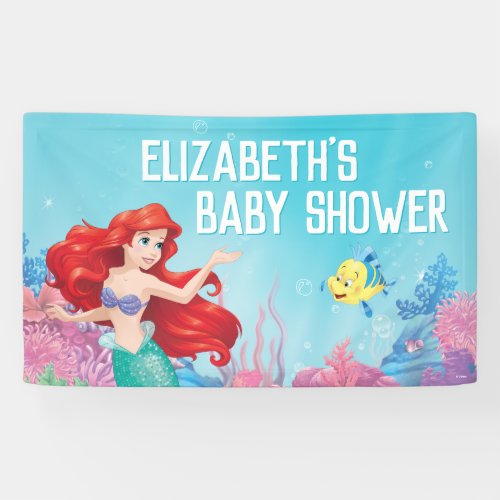 The Little Mermaid  Summer Baby Shower  Banner