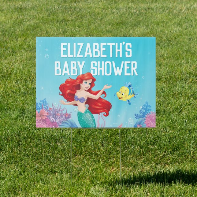 The Little Mermaid | Summer Baby Shower Sign (Insitu)