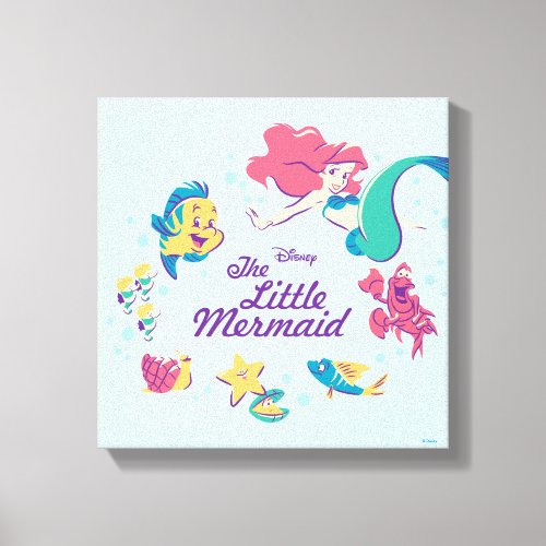 The Little Mermaid  the Sea Canvas Print