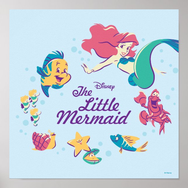 The Little Mermaid & the Sea Poster (Front)
