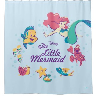 The Little Mermaid & the Sea Shower Curtain