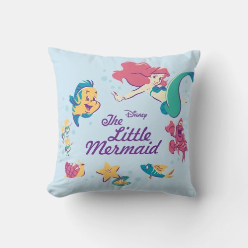 The Little Mermaid  the Sea Throw Pillow