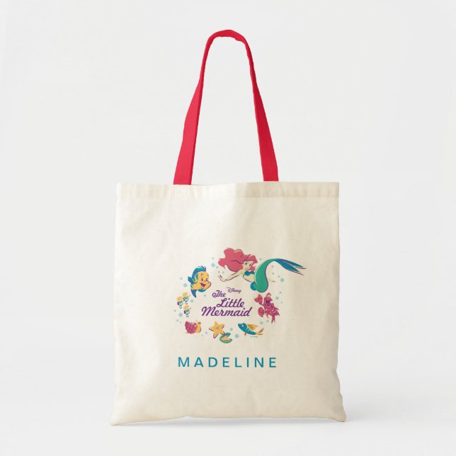The Little Mermaid & the Sea Tote Bag (Front)