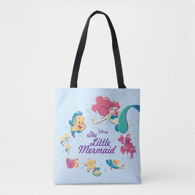 The Little Mermaid & the Sea Tote Bag (Front)