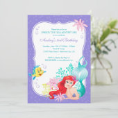 The Little Mermaid | Under the Sea Birthday Invitation (Standing Front)