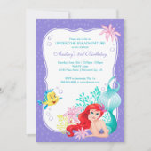 The Little Mermaid | Under the Sea Birthday Invitation (Front)