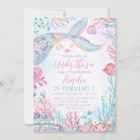 The Little Mermaid Under the Sea Birthday