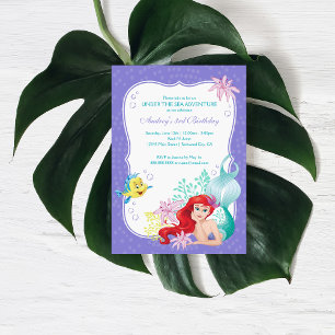 The Little Mermaid   Under the Sea Birthday Invitation