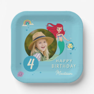 The Little Mermaid Under the Sea Girls Birthday Paper Plates