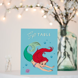 The Little Mermaid Watercolor Birthday Foam Board