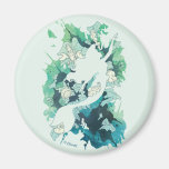 The Little Mermaid Watercolor Silhouette Magnet