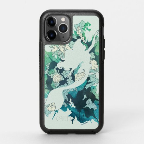 The Little Mermaid Watercolor Silhouette OtterBox Symmetry iPhone 11 Pro Case