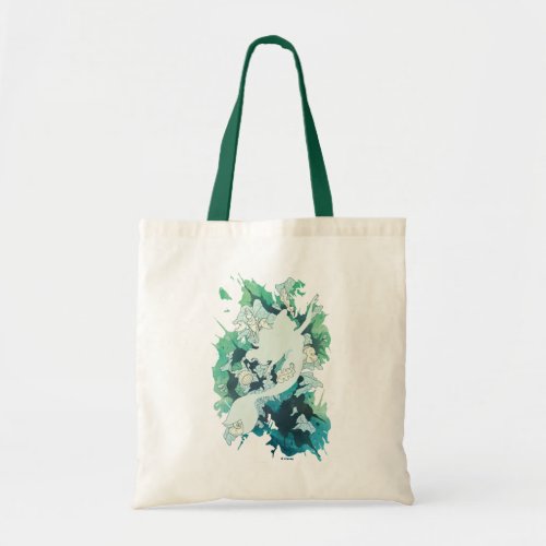 The Little Mermaid Watercolor Silhouette Tote Bag