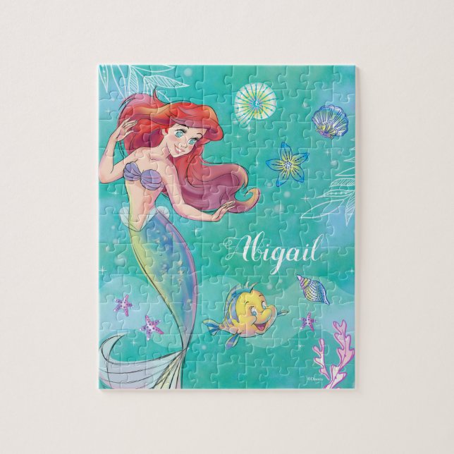 The Little Mermaid | Watercolor Sketch Jigsaw Puzzle (Vertical)