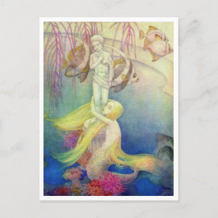 The Little Mermaid's Wish by Dorothy Lathrop Postcard