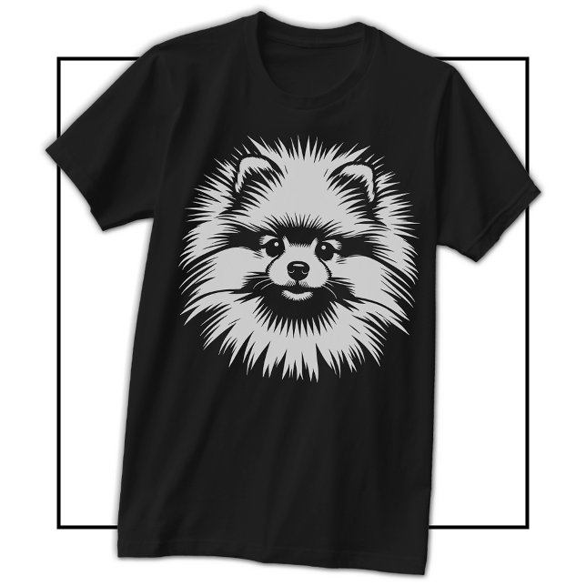 The Little MVP: Pomeranian Pop Art Jersey Style T-Shirt (The Little MVP: Pomeranian Pop Art Jersey Style T-Shirt)