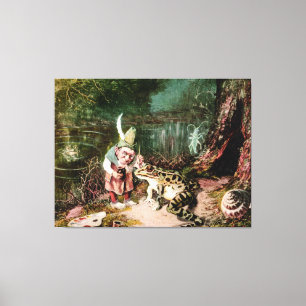 The Little Old Man of the Woods Mural Vintage Canvas Print