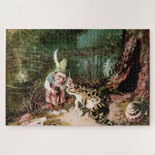 The Little Old Man of the Woods Mural Vintage Jigsaw Puzzle