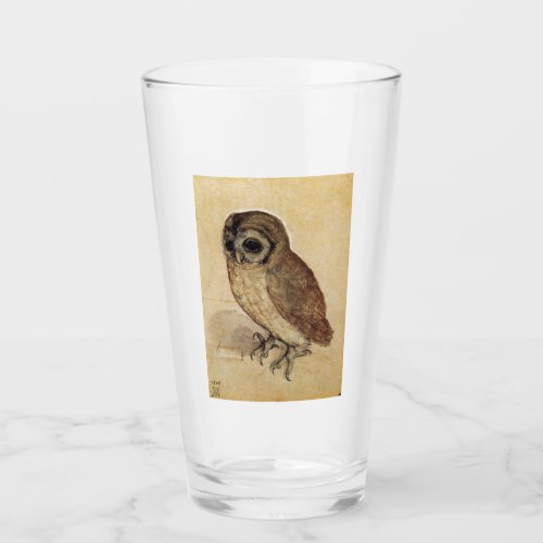 The Little Owl by Albrecht Durer Glass