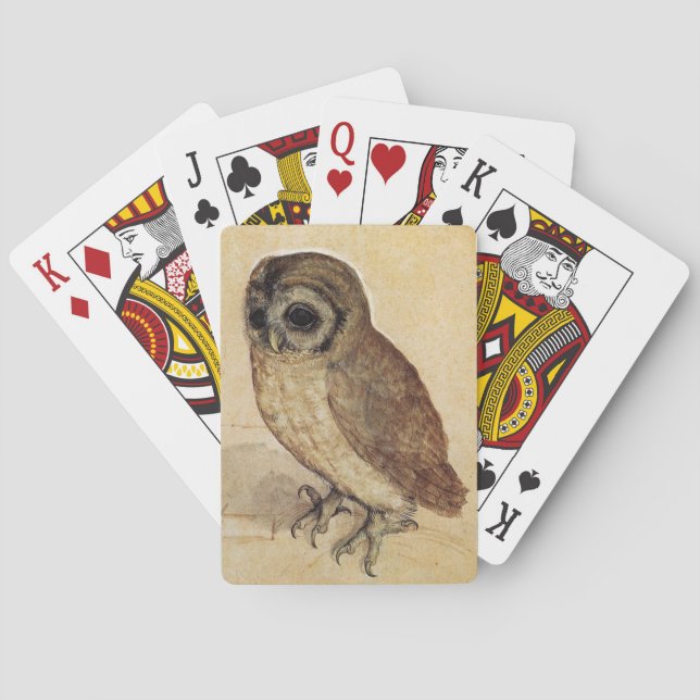 The Little Owl (by Albrecht Durer) Poker Cards (Back)