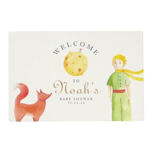 The Little Petit Prince Themed Laminated Placemat