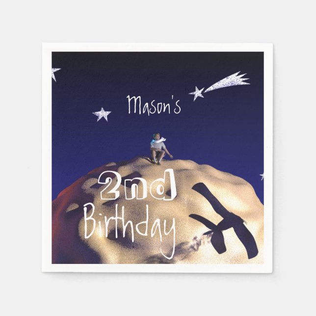 THE LITTLE PRINCE 2nd Birthday Paper napkins (Front)