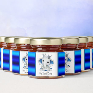 The little Prince baby boy announcement Honey Jar Favors