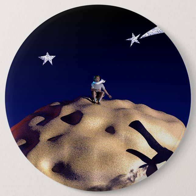 THE LITTLE PRINCE Digital Art Button (Front)