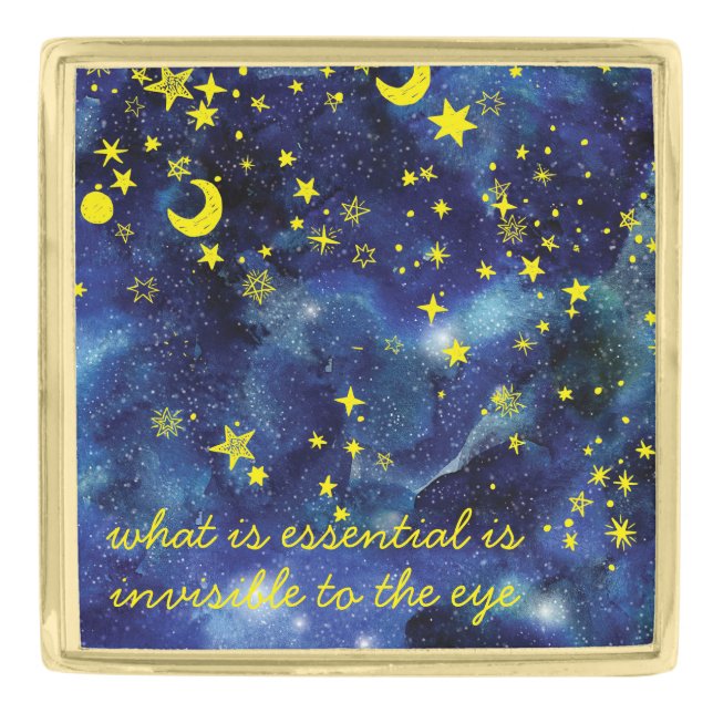 The Little Prince Gold Finish Lapel Pin (Front)