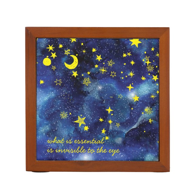 The Little Prince Quote Desk Organizer (Front)