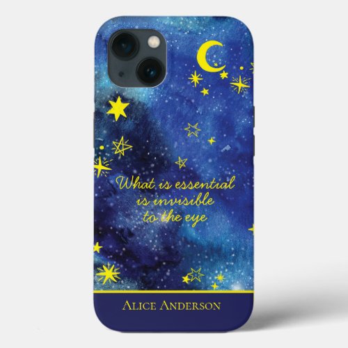 the little prince QUOTE  Personalized name iPhone 13 Case