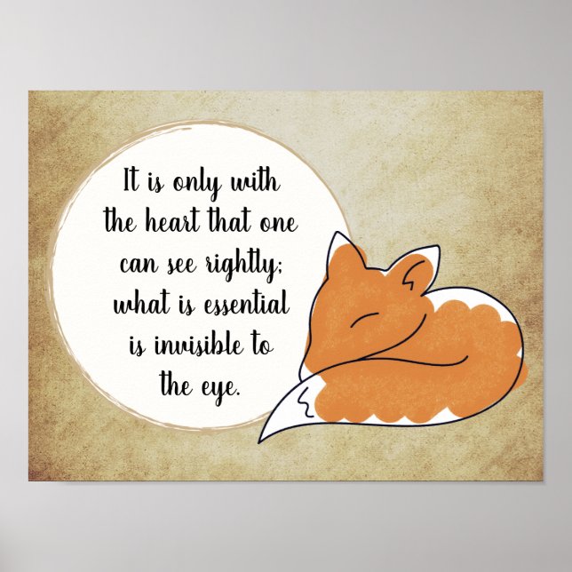 The Little Prince quote Poster (Front)