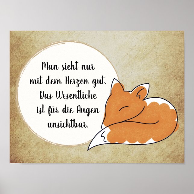The Little Prince quote Poster (Front)