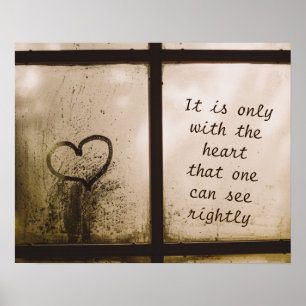 The little prince quote poster