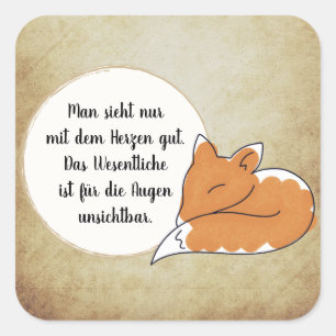 The Little Prince quote Square Sticker