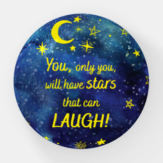 The little Prince Quote with stars Paperweight