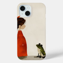 the Little Princess and the Frog iPhone 15 Case