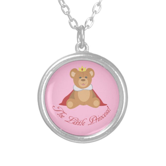 The Little Princess Silver Plated Necklace (Front)